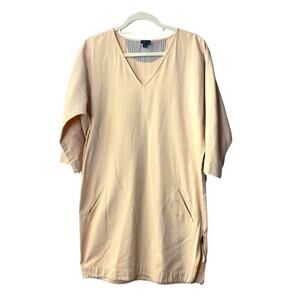 Swildens Cream V Neck shirt Dress size 3 or Large